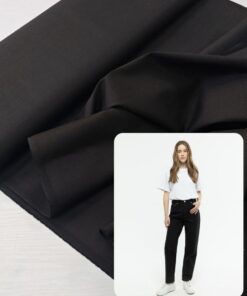 100% Джинсовый хлопок черного цвета