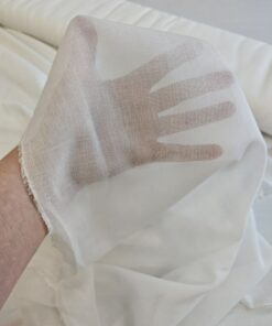 Итальянский хлопок батист бело-молочного цвета купить в розницу недорого