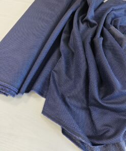 Двухсторонний темно-синий хлопок из Италии трендовые ткани купить онлайн с доставкой
