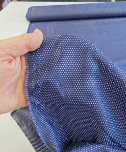 Двухсторонний темно-синий хлопок из Италии интернет магазин с доставкой по всей РФ