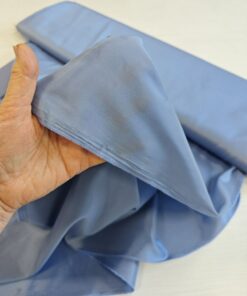 Голубая Итальянская подкладочная вискоза с эластаном