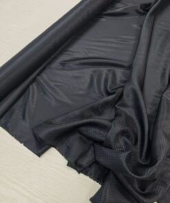 Подкладочный жаккард темно-синий принт "гусиная лапка"