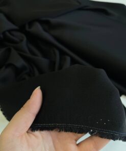 Итальянское кади черного цвета купить в розницу недорого