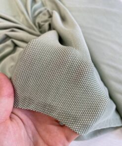 Шелковый трикотаж цвета зеленого шалфея купить в розницу недорого