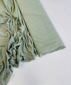 Шелковый трикотаж цвета зеленого шалфея купить в интернет-магазине в Москве