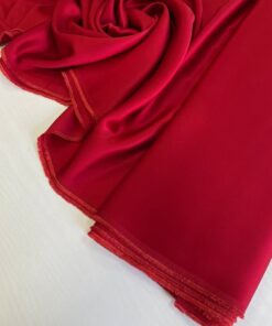 Итальянское кади насыщенного красного цвета в розницу и оптом купить недорого