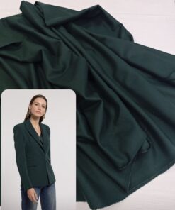 Отрез шерсть с кашемиром изумрудного цвета купить в интернет-магазине в Москве