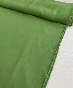 Костюмно-плательная зеленая вискоза/лён