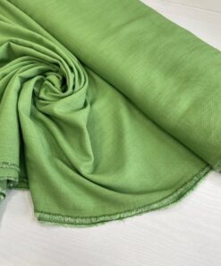 Костюмно-плательная зеленая вискоза/лён