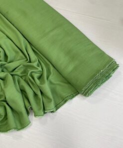 Костюмно-плательная зеленая вискоза/лён