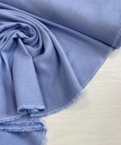 Костюмно-плательная вискоза/лён василькового цвета купить в розницу недорого