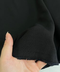 Костюмно-плательная вискоза/лён чёрного цвета купить в розницу недорого