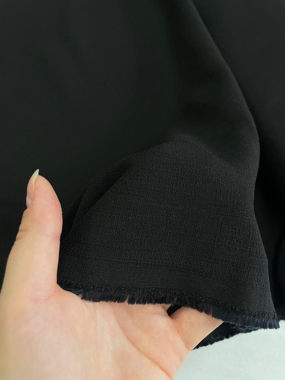 2026-04-14 19.57.42 Костюмно-плательная вискоза/лён чёрного цвета купить в розницу недорого