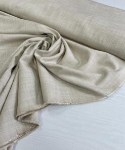 Смесовый светло-бежевый лен из Италии