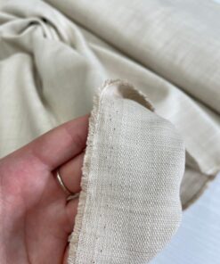 Смесовый светло-бежевый лен из Италии