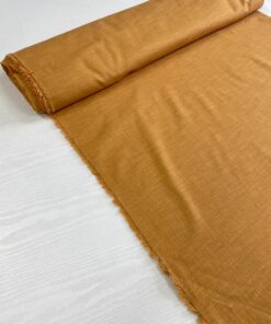 Смесовый Итальянский лен цвета охра интернет магазин с доставкой по всей РФ