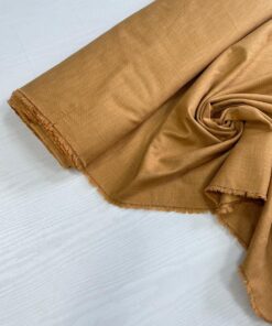 Смесовый Итальянский лен цвета охра купить в розницу недорого