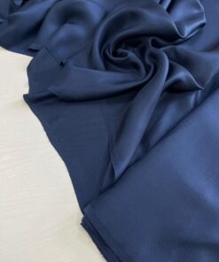 Синий шелк-твил со стока Burberry купить в розницу недорого