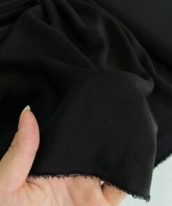 Черный шелк крепдешин со стока Escada интернет магазин с доставкой по всей РФ