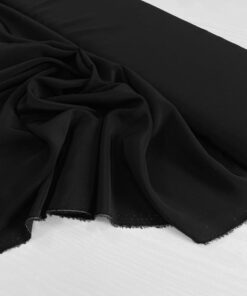 Черный шелк крепдешин со стока Escada купить в интернет-магазине в Москве
