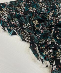 Вискозный черный крепдешин/шифон с принтом Escada купить в интернет-магазине в Москве