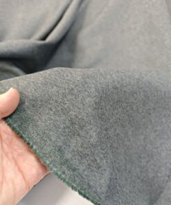 Пальтовая двухсторонняя шерсть с кашемиром Max Mara (изумрудный/серый) интернет магазин с доставкой по всей РФ