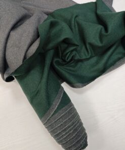 Пальтовая двухсторонняя шерсть с кашемиром Max Mara (изумрудный/серый)купить в интернет-магазине в Москве