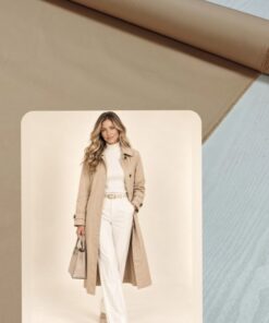 Итальянский бежевый хлопок с пропиткой от Burberry купить в интернет-магазине в Москве